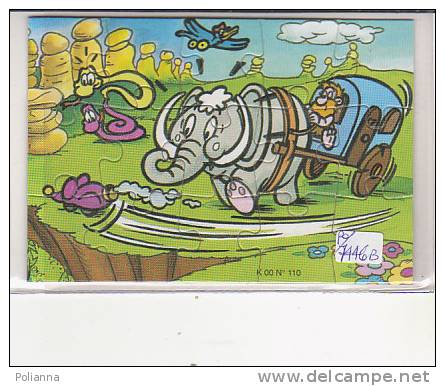 PO7446B#  PUZZLE KINDER FERRERO 00 N°110 CON CARTINA - Puzzles