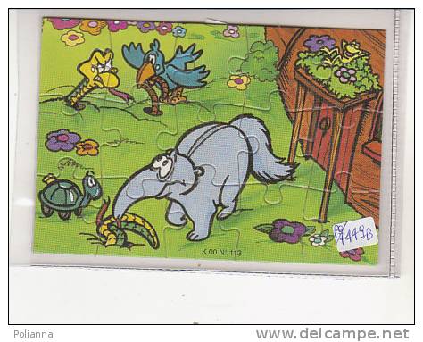 PO7449B#  PUZZLE KINDER FERRERO 00 N°113 CON CARTINA - Puzzels