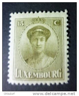 LUXEMBOURG 1921-22: YT 124, ** MNH - LIVRAISON GRATUITE A PARTIR DE 10 EUROS - 1921-27 Charlotte Front Side