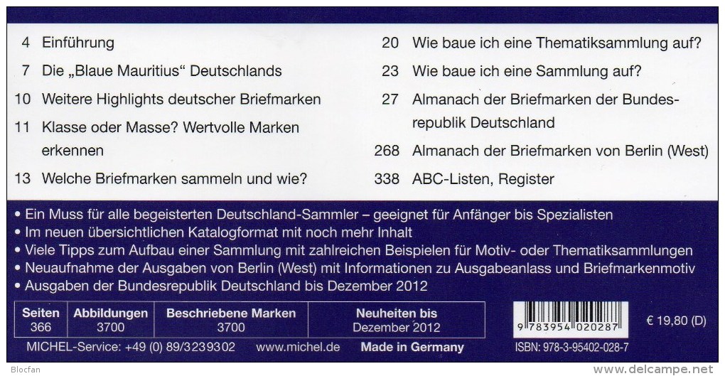 Briefmarken Almanach 2013 Bundesrepublik Deutschland Katalog Neu 20€ MICHEL Catalogue Stamps Of New Germany BRD + Berlin - Germania