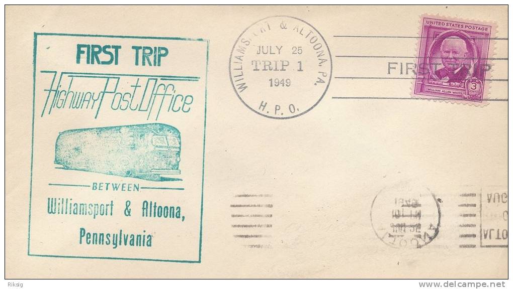 USA- Highway Post Office  # 938 # - Post