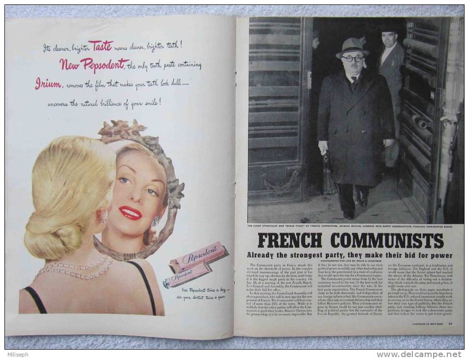 Magazine LIFE - JANUARY 13 , 1947      (2983) - Nouvelles/ Affaires Courantes