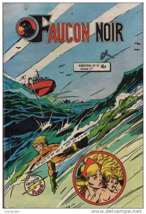 FAUCON NOIR N° 18 BE AREDIT COLLECTION FLASH 10-1980 - Arédit & Artima