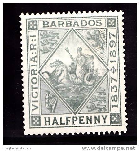 Barbados, 1897-98, SG 117, Mint Hinged - Barbados (...-1966)