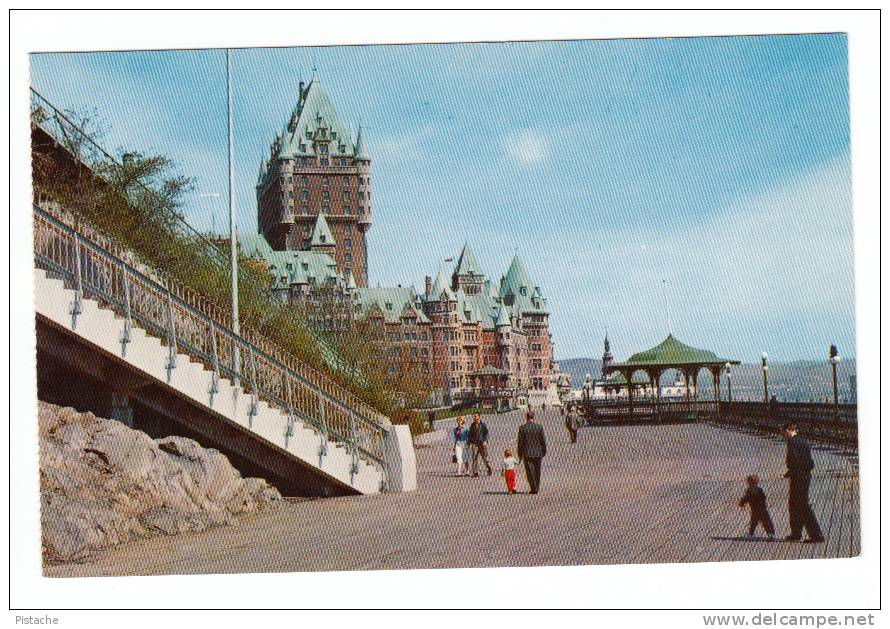 Québec P.Q. Qué. - Château Frontenac - Terrace Dufferin Terasse - Plaines D'Abraham - État TB - Animée - Québec - Château Frontenac