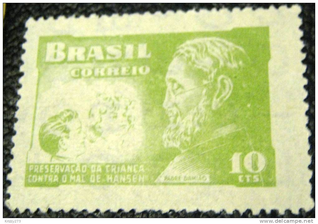 Brazil 1953 Father Damien Leprosy Research 10c - Used - Oblitérés