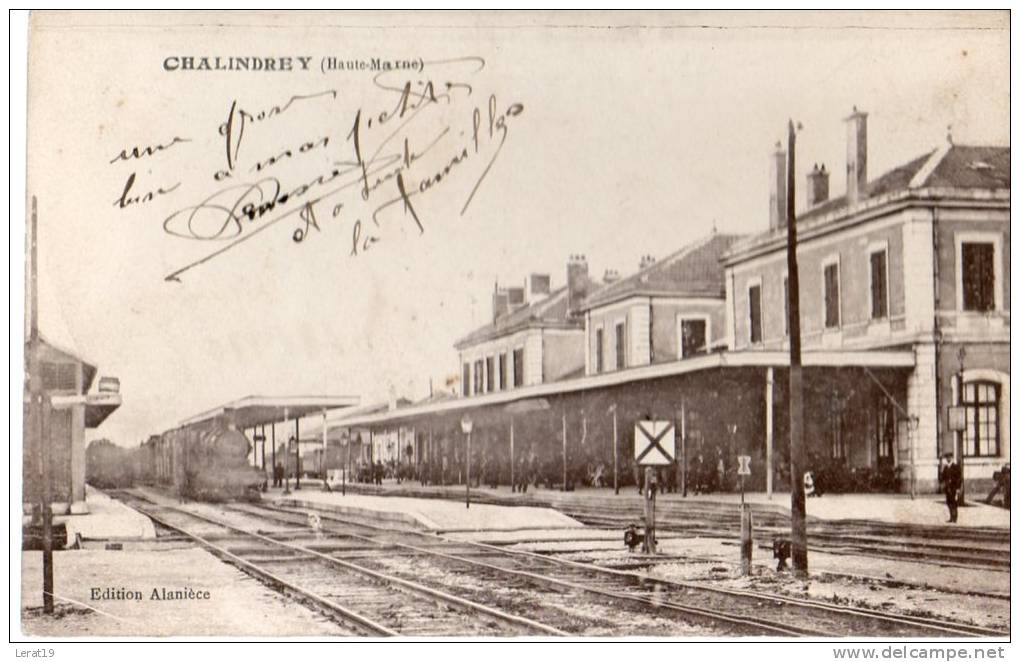 52.....HAUTE MARNE........CHALINDREY..........LA GARE...... EC RITE  .  ‹(•¿• )› - Chalindrey