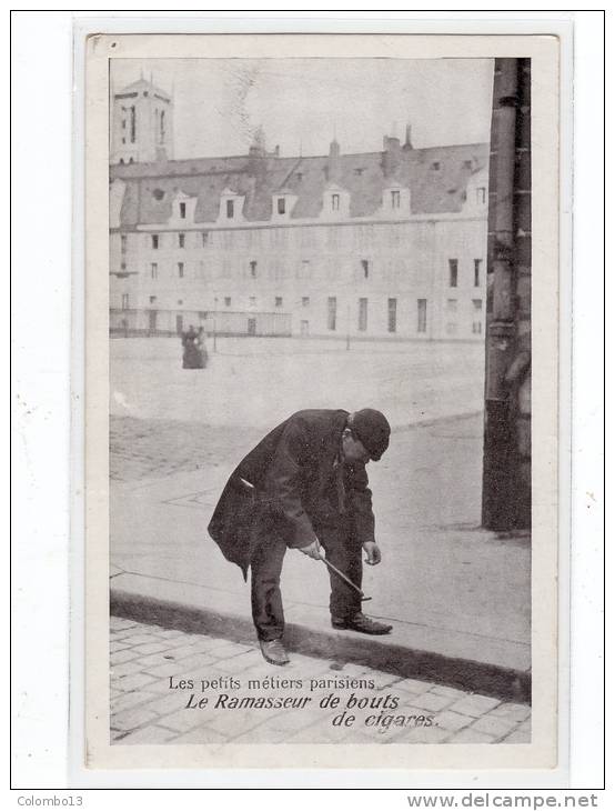 75  LES PETITS METIERS PARISIEN - ED LAAS ET PECAUD - LE RAMASSEUR DE BOUTS DE CIGARES - Petits Métiers à Paris