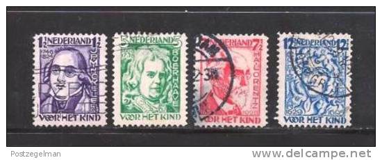 NEDERLAND 1928 Gebruikte Zegel(s) Geleerden 218-221 #671 - Usati