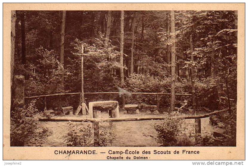 Chamarande Camp école Des Scouts Chapelle Du Dolmen - Autres & Non Classés