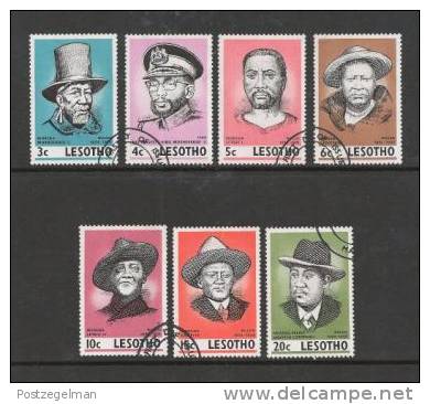 LESOTHO 1975 CTO Stamp(s) Politicians 183-189 - Lesotho (1966-...)