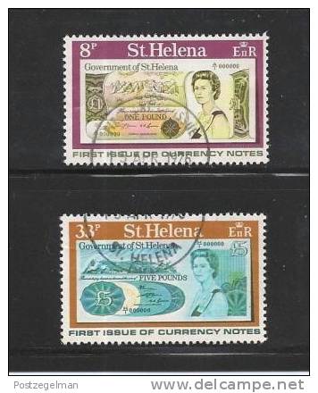 ST.HELENA 1976 CTO Stamps First Banknotes 280-281 #2947 - Isla Sta Helena