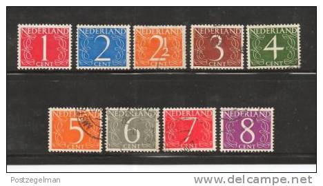 Ned 1946 Cijfers Zegels Used 460-468 #398 - Used Stamps