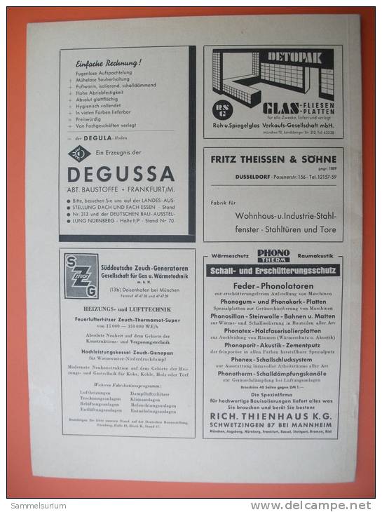 "Baumeister Ausgabe 9 Von 1949" Zeitschrift Für Baukultur Und Bautechnik - Architecture