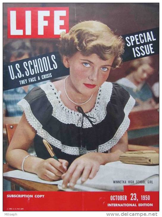 Magazine LIFE - OCTOBER 23 ,  1950 -  INTERNATIONAL EDITION -         (2992) - News/ Current Affairs