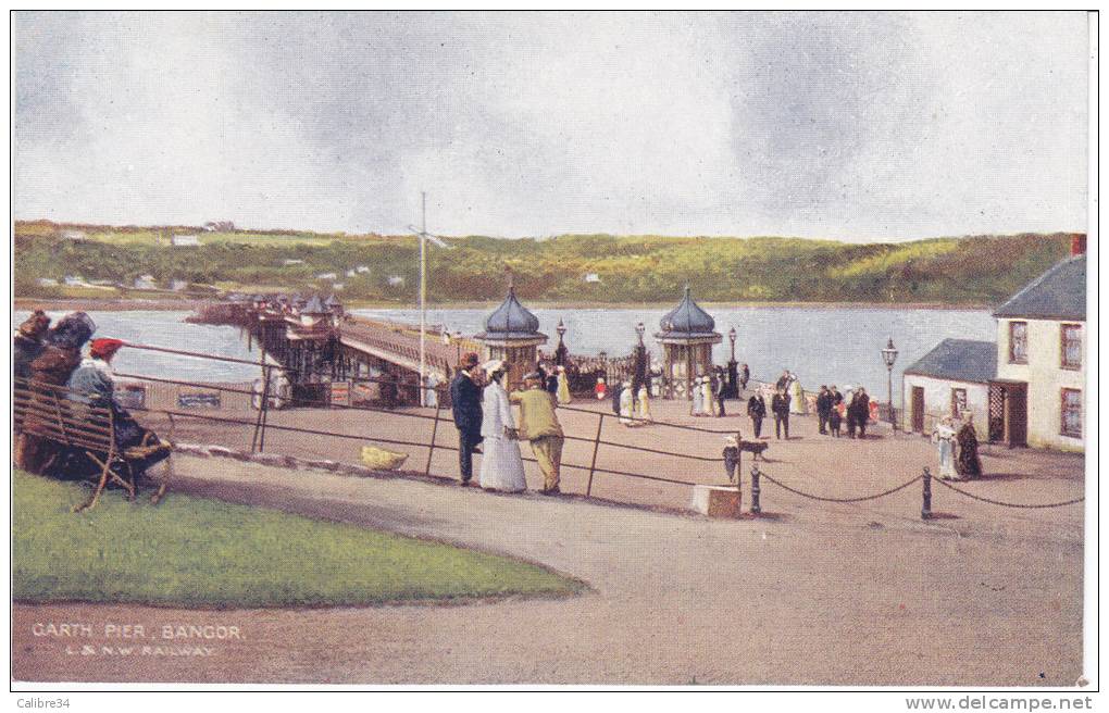 BANGOR Garth Pier  (Pub London And North Western Railway) - Down