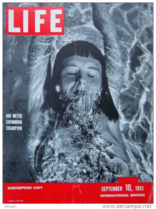 Magazine LIFE - SEPTEMBER 10 , 1951 - INTERNATIONAL EDITION -          (2994) - Novità/ Affari In Corso