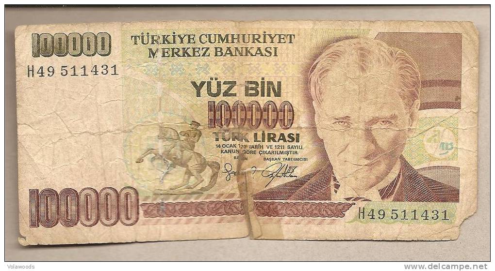 Turchia - Banconota Circolata Da 100.000 Lire P-206b - 1997 #19 - Turchia