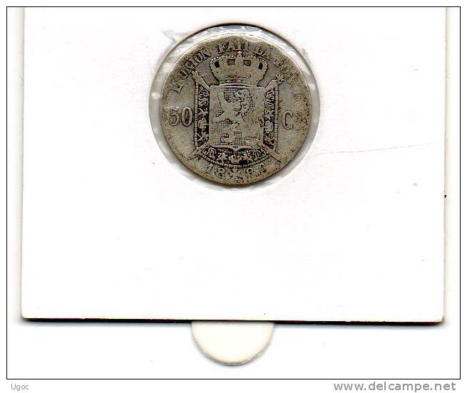 - 1 Monnaie 50 Centimes 1886 Léopold II  - 292 - 50 Centimes