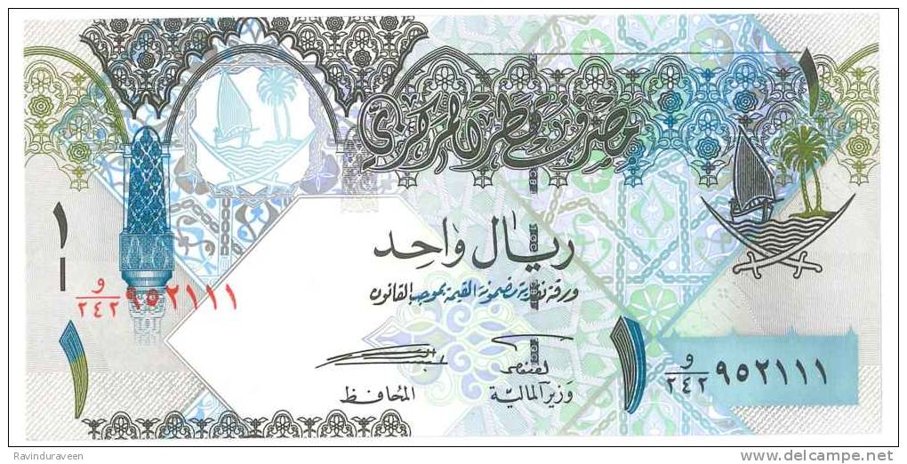 QATAR ONE RIYAL BANKNOTES - Qatar