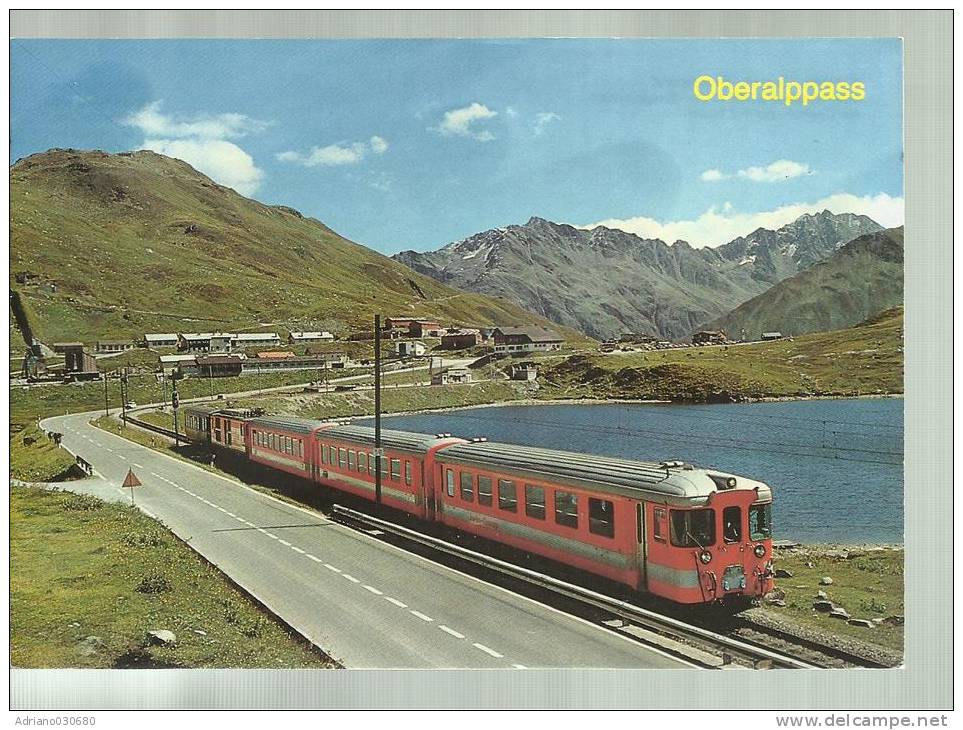 Cartolina Svizzera Suisse  Treno Oberalppass Bahn - Trains