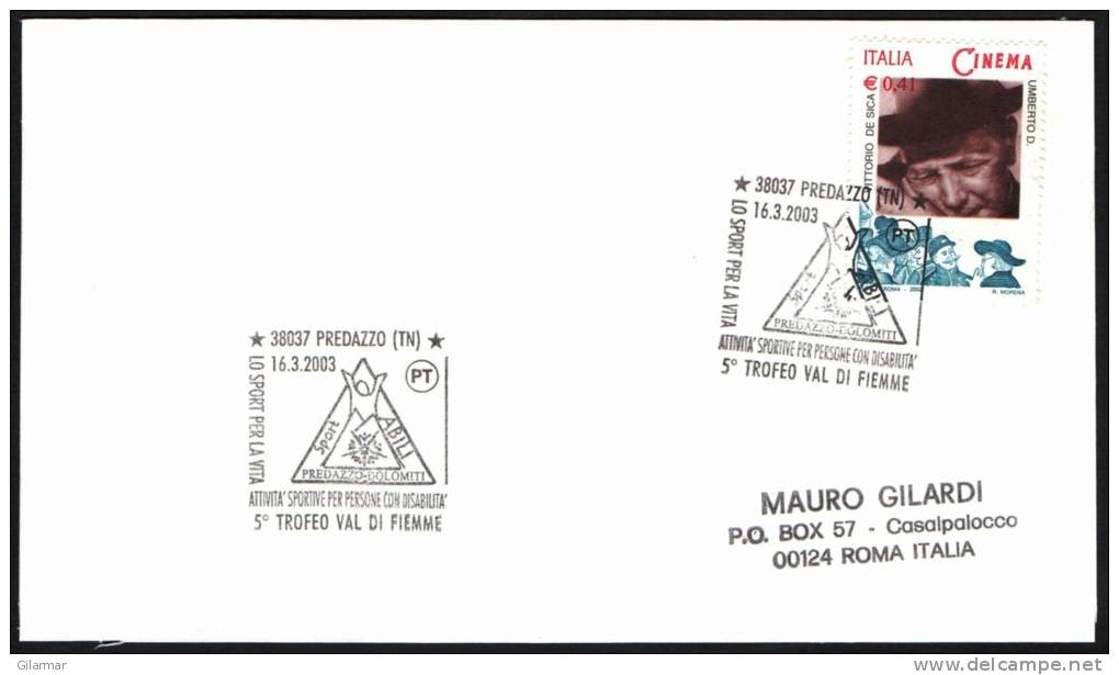 HANDISPORT - ITALIA PREDAZZO (TN) 2003 - LO SPORT PER LA VITA - 5° TROFEO VAL DI FIEMME - ATTIVITA´ SPORTIVE X DISABILI - Handisport
