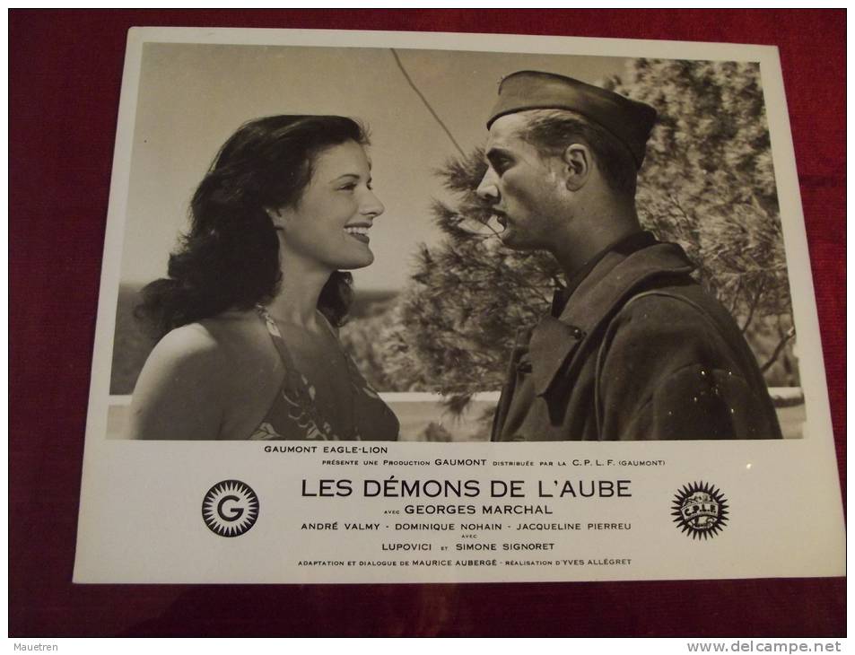 PHOTO DU FILM LES DEMONS DE L AUBE GAUMONT 1946 AVEC GEORGES MARCHAL JACQUELINE PIERREU ETC - Fotos