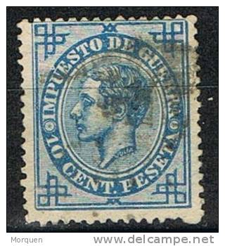 10 Cts Impuesto Guerra Alfonso XII, VARIEDAD Impresion, Num 184 º - Kriegssteuermarken