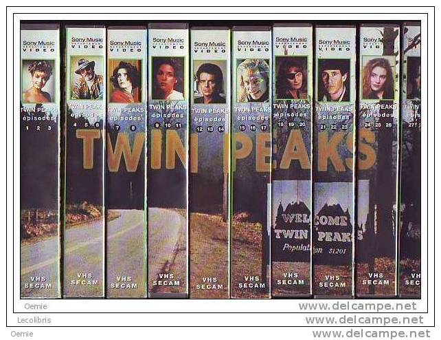 COFFRET DE CASSETTES VIDEO °°° TWIN PEAKS COMPLET - Séries Et Programmes TV