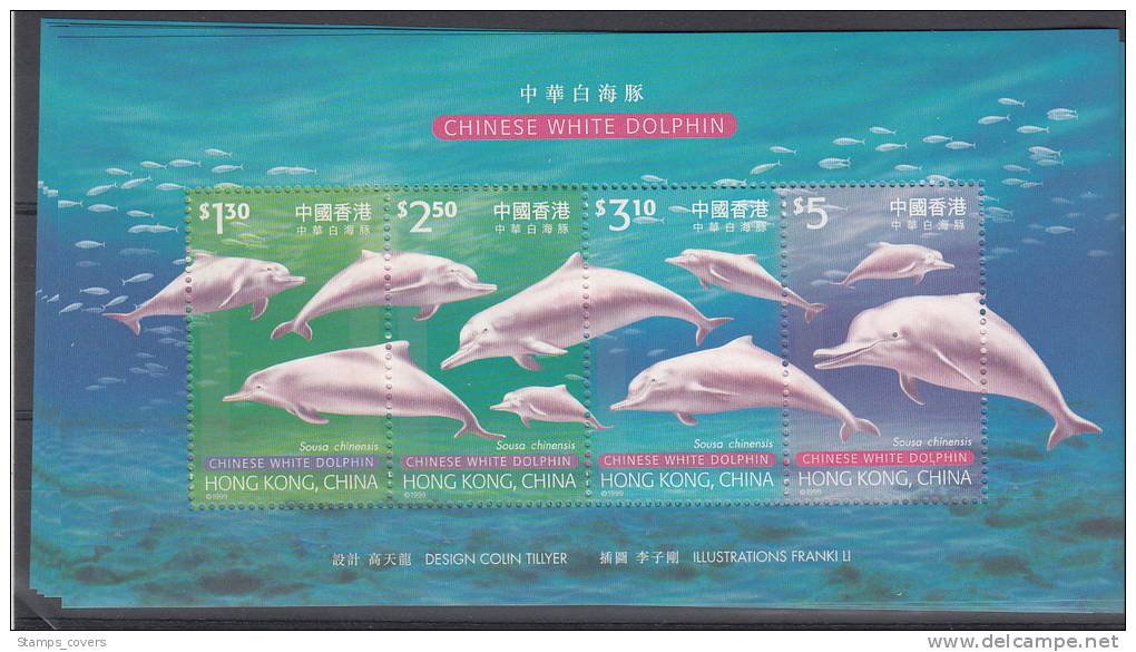 HONG-KONG MNH** MICHEL BL 67 DOLPHINS - Hojas Bloque