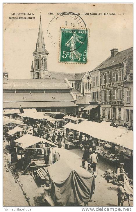 76 - GODERVILLE - Un Coin Du Marché - Goderville