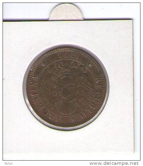 ARGENTINA   2 CENTAVOS  1893   COIN - Argentina