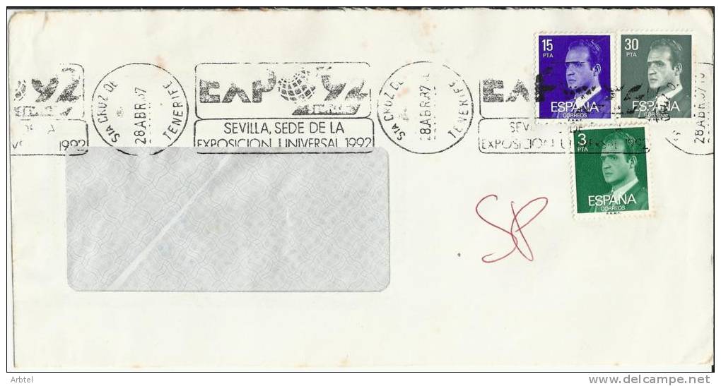 SANTA CRUZ TENERIFE CANARIAS CC CON MAT EXPO 92 SEVILLA - 1992 – Siviglia (Spagna)