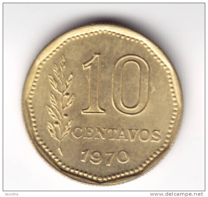 @Y@    ARGENTINIÉ    10  Centavos  1970  UNC  (C528) - Argentine