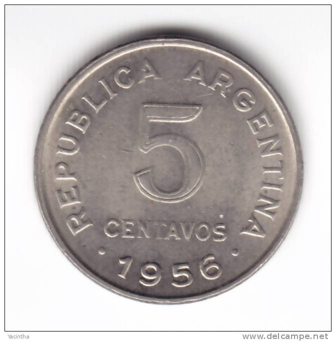 @Y@    ARGENTINIÉ    5  Centavos  1956  UNC  (C531) - Argentine