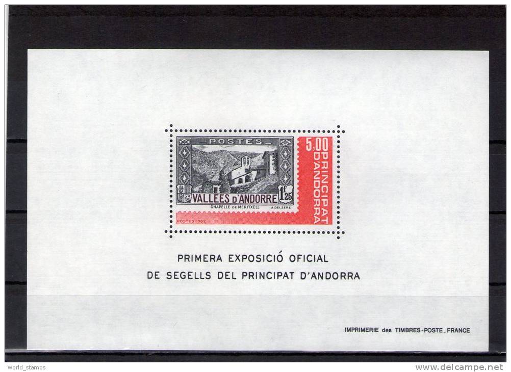 ANDORRE FRANCAISE 1982 ** - Hojas Bloque