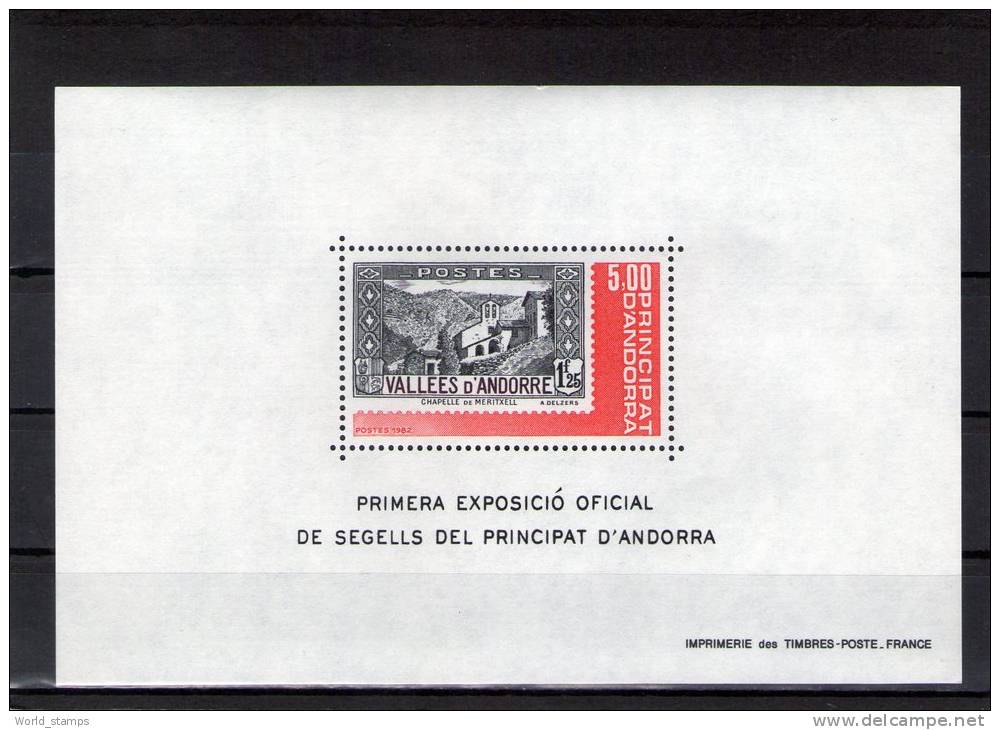 ANDORRE FRANCAISE 1982 ** - Blocs-feuillets