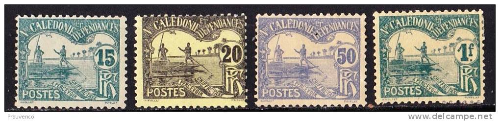 NOUVELLE CALEDONIE 1906  YT  TAXE  18 19 21 23  MH   *TB - Nuovi