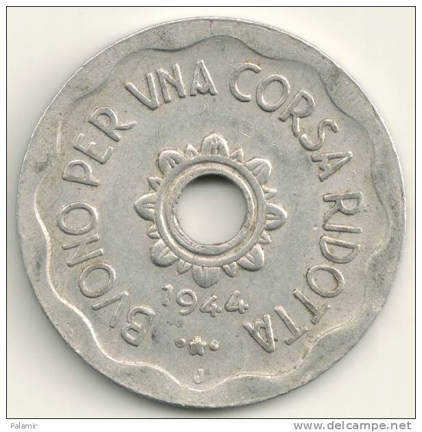 1944 ATM  Milano - Buono Ridotto Per Una Corsa - Transport Token - Altri & Non Classificati