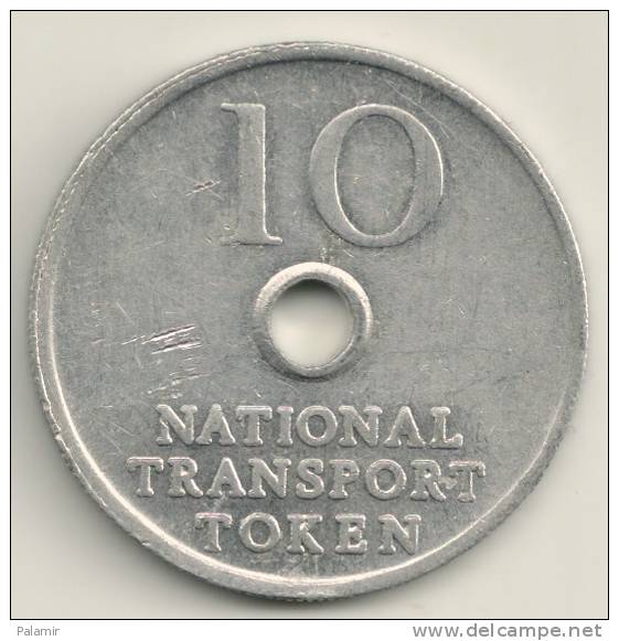 Great Britain - National Transport  10 Pence  -Transport  Token - Andere & Zonder Classificatie