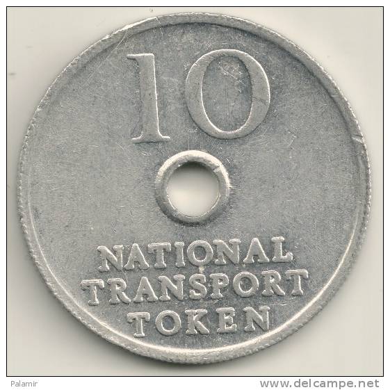 Great Britain - National Transport  10 Pence  -Transport  Token - Autres & Non Classés