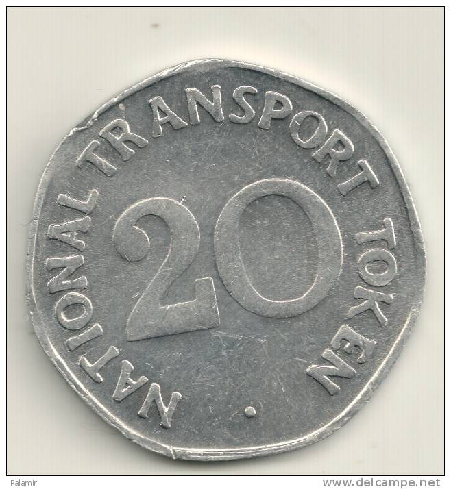 Great Britain - National Transport  20 Pence  -Transport  Token - Altri & Non Classificati