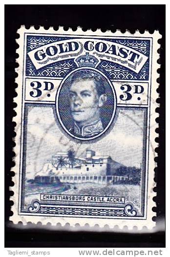 Gold Coast, 1938, SG 124, Used - Gold Coast (...-1957)