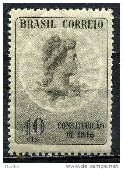BRÉSIL 439**  40c  Gris   Nouvelle Constitution - Unused Stamps