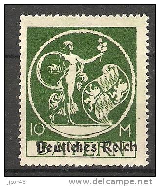 Germany 1920  Bayern-Aufdrucken (*) MH  Mi.137 I - Plaatfouten & Curiosa