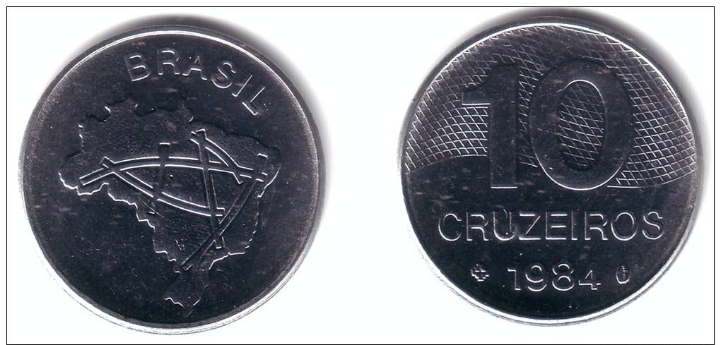 BRAZIL - Complete BU Year Set 1984 (5 Coins) - KM# 590, 591, 592.1, 593.1, 594.1 - Brasil