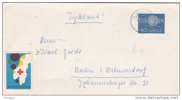 Sweden 1960 Europa Stamp On Cover - 1960