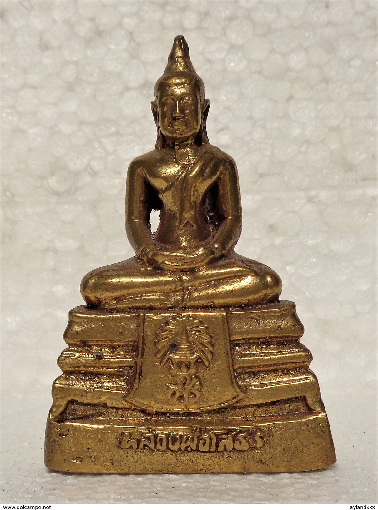 THAILAND: Fine Thai Gilt Small Bronze Buddha Figurine - Arte Asiatica