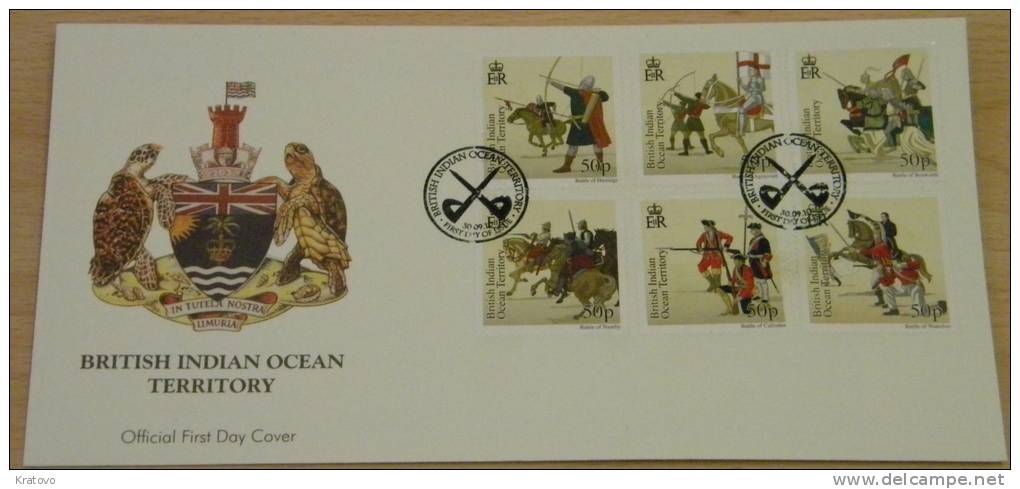 BIOT 2010 Great Battles 2 FDC - British Indian Ocean Territory (BIOT)