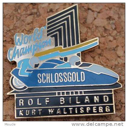 BOB WORLD CHAMPION ROLF BILAND & KURT WALTISPERG - SCHLOSSGOLD BIER   -      (ROUGE) - Sport Invernali